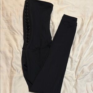 Black High-Waisted Corset Leggings